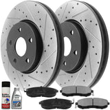 Front Brake Rotors And Ceramic Pads for 2002 2003 2004 2005 2006 Nissan Altima
