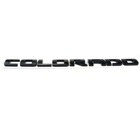 Chevrolet Colorado Emblem Letter Badge Black