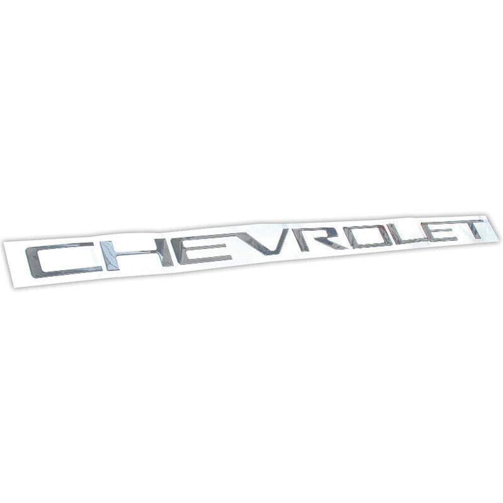 Chevrolet Silverado Emblem Rear tailgate Letters Insert Silver
