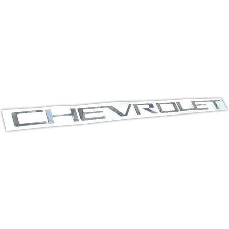 Chevrolet Silverado Emblem Rear tailgate Letters Insert Silver