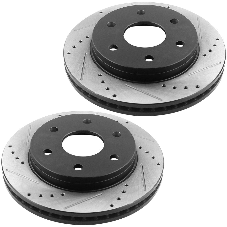 2pcs Front Brake Rotors For 1999 2000- 2006 Chevy Silverado 1500 GMC Sierra 1500