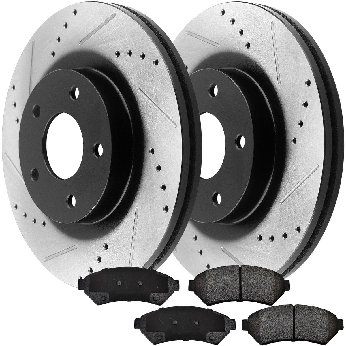 Front E-Coating Brake Rotor & Ceramic Pads for Pontiac Grand Prix Buick LaCrosse
