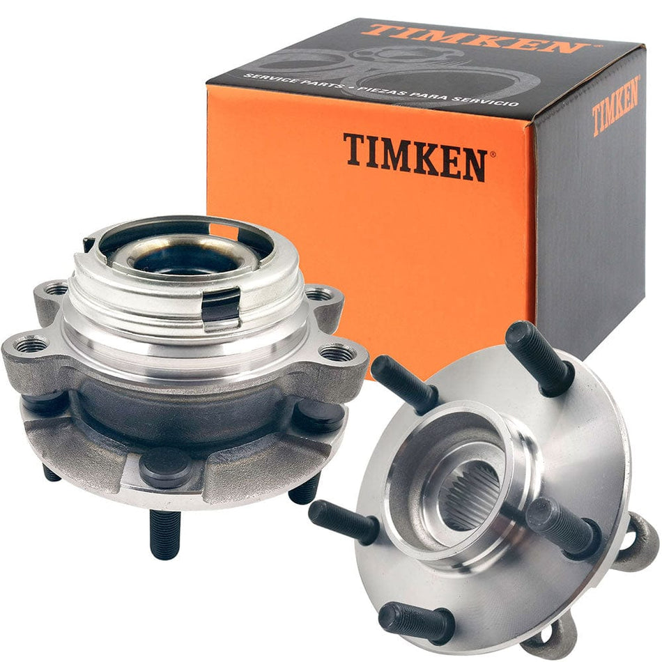 TIMKEN HA590125 Front Hub Assembly for Infiniti FX35 FX45 G35 (2-Pack)