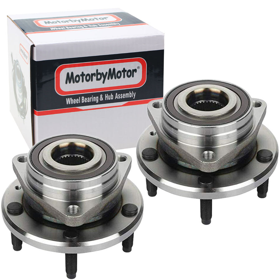 MotorbyMotor 512558 Rear Wheel Bearing Hub Assembly Fits for Chevy Corvette 2014-2019 Wheel Hub w/5 Lugs (2 PACK)