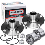 MotorbyMotor 518510 Front Wheel Bearing and Hub Assembly Fits for 2000-2011 Ford Focus Wheel Hub w/4 Lugs w/ABS - 2 PACK