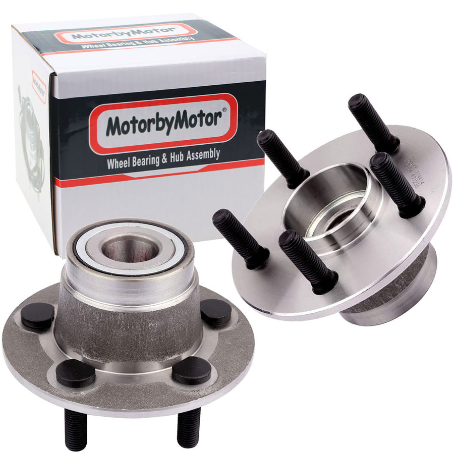 MotorbyMotor 512154 Rear Wheel Bearing Hub Assembly Fits for 1995-2006 Dodge Stratus,1995-2006 Plymouth Breeze,2000 Chrysler Cirrus, 1998-1999 Chrysler Sebring Wheel Hub (Non-ABS, 5 Lug) - 2 PACK