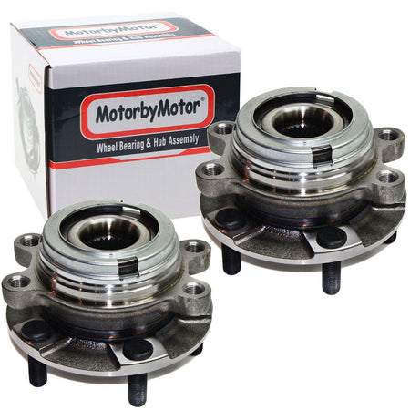 MotorbyMotor Front Wheel Bearing Fit 2007 -2012 Nissan Altima Wheel Hub w/5 Lugs 513294 (2Pack)