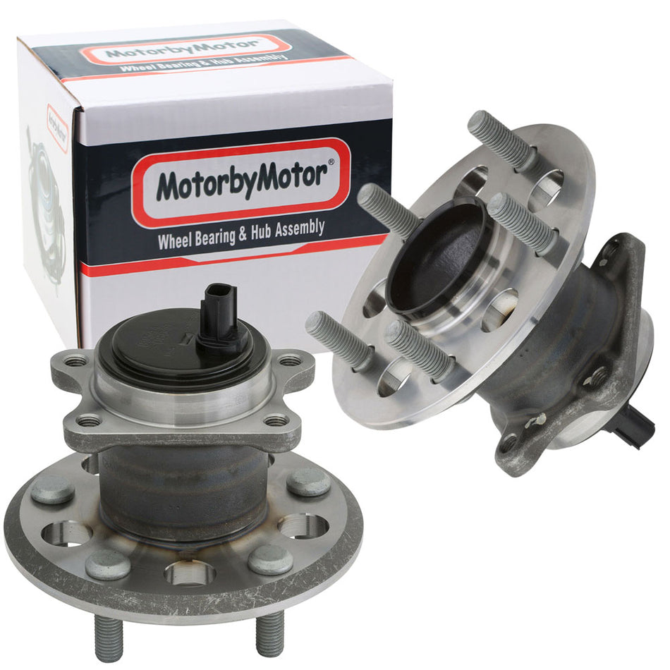MotorbyMotor Rear Wheel Bearing Hub Assembly Fit Toyota Camry, Toyota Avalon Wheel Hub w/ABS 5 Lugs 512454 512455