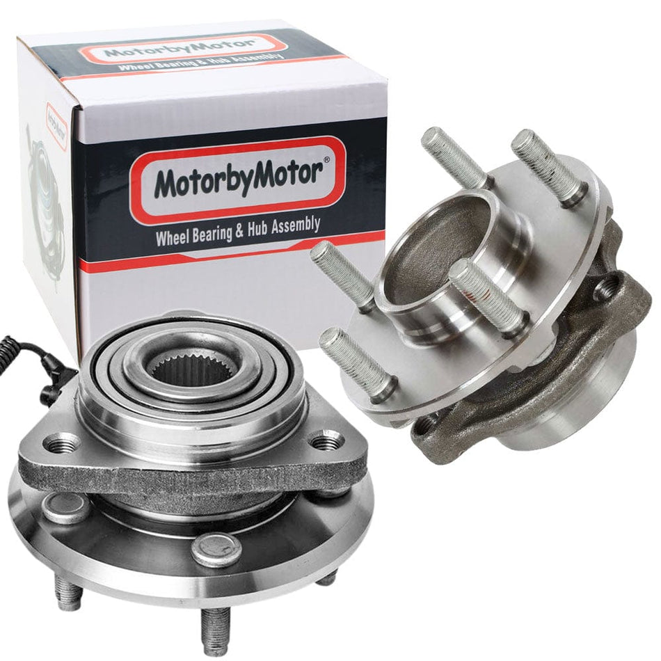 Front Wheel Bearing Fit 2008-2012 Jeep Liberty, 2007-2011 Dodge Nitro Wheel Hub w/ABS-5 Lugs, 513270 (2 Pack)