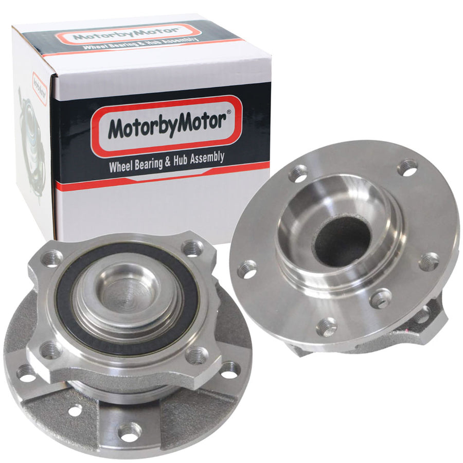 MotorbyMotor 513210 Front Wheel Bearing & Hub Assembly Fits for BMW 525I/528I/530I/535I/545I/550I/645CI/650I Wheel Hub (2 PACK)