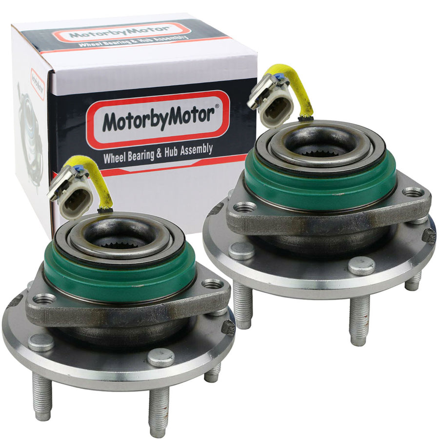 MotorbyMotor 512442X2 Rear Wheel Bearing Hub Assembly Fits for Chevy Corvette 2009-2013 Wheel Hub w/5 Lugs (2 PACK)