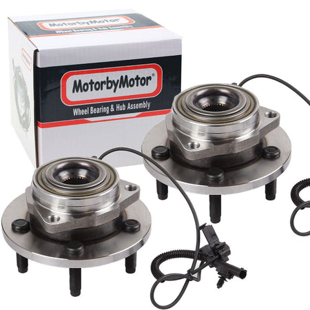 Mitsubishi Raider Front Wheel Bearing Hub Assembly Fits for 2005-2010 Dodge Dakota, 2006-2008 Mitsubish Raider, 2011 Ram Dakota Wheel Hub w/5 Lugs, w/ABS (2 PACK)