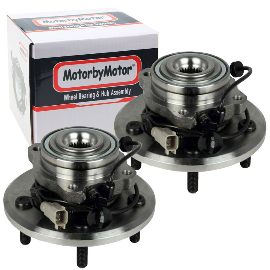 MotorbyMotor Rear Wheel Bearing for 2004-2006 Chrysler Pacifica Wheel Hub w/ABS w/5 Lugs-512288 (2 Pack)