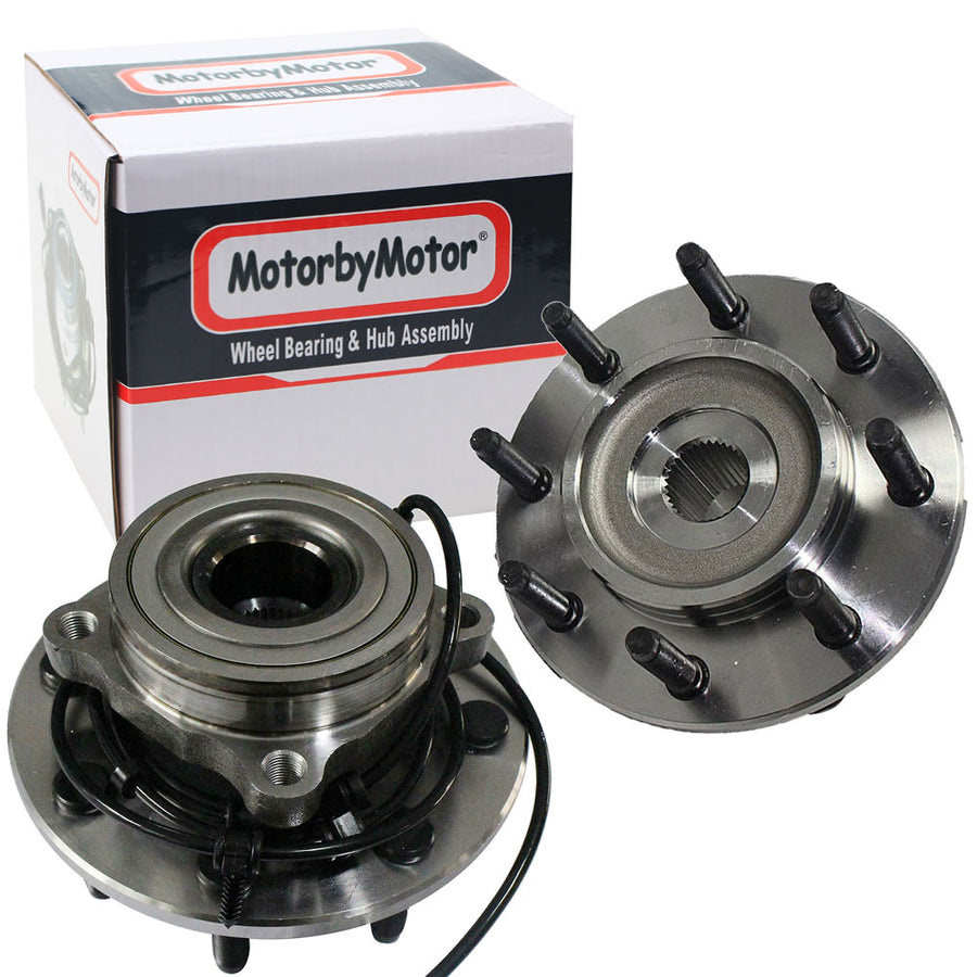 Front Wheel Bearing Fit 2000-2002 Dodge Ram 3500 Ram 2500 Pickup Wheel Hub 8 Lugs, 4WD w/ABS,515063 (2 Pack)