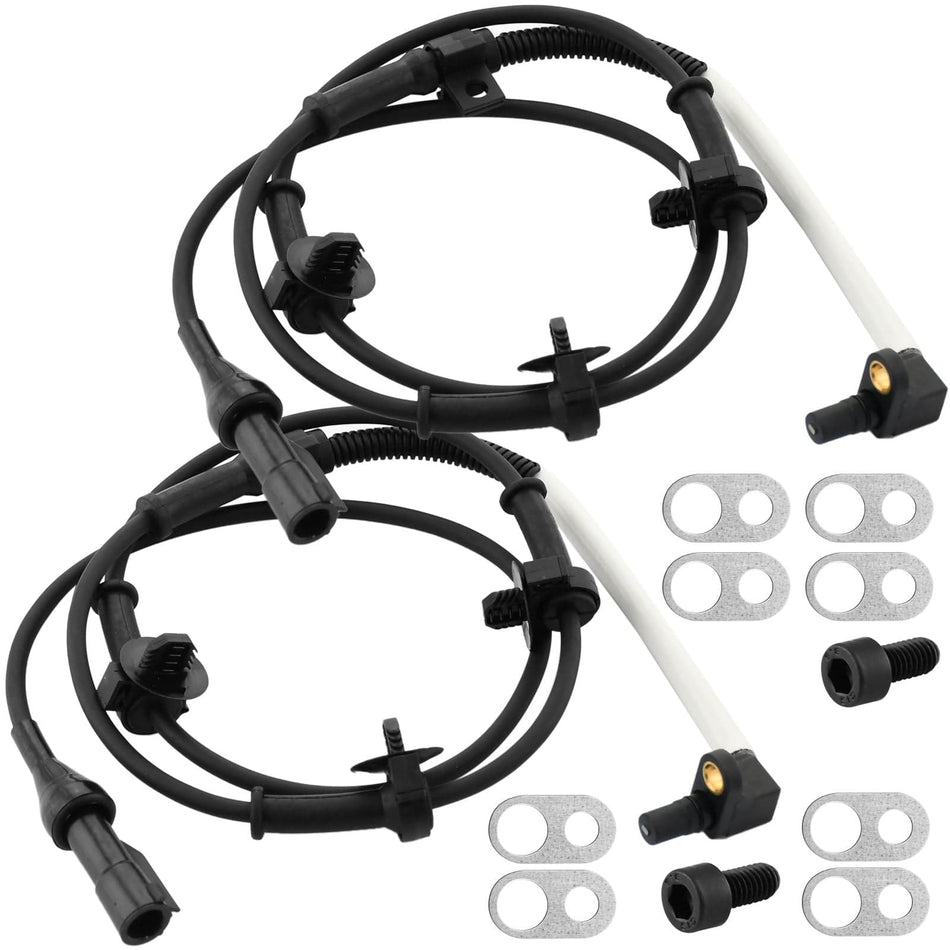 Front Wheel Speed ABS Sensor Fits for Ford Explorer Sport Trac Ranger, Mazda B4000, Mercury Mountaineer-Wheel Speed ABS Assembly-2 Pack