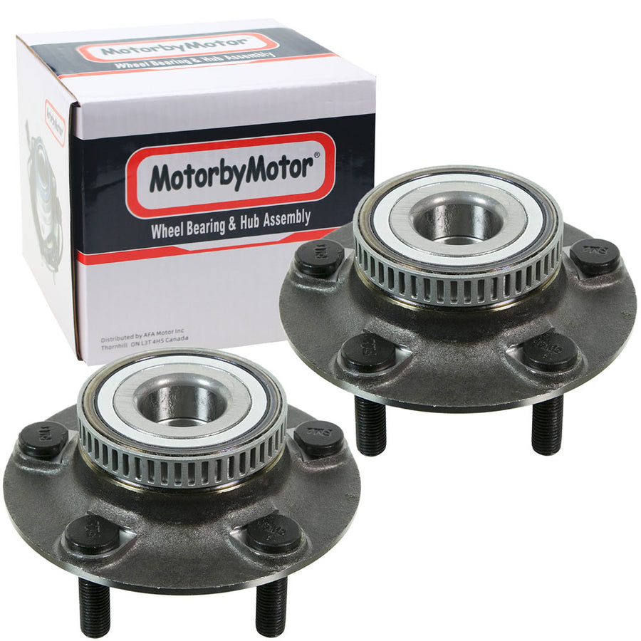 Rear Wheel Bearing & Hub Assembly Fits for Dodge Intrepid, Eagle Vision, Chrysler 300M/Concorde/LHS/New Yorker Wheel Hub (5 Lug, w/ABS)-512029 - 2 PACK