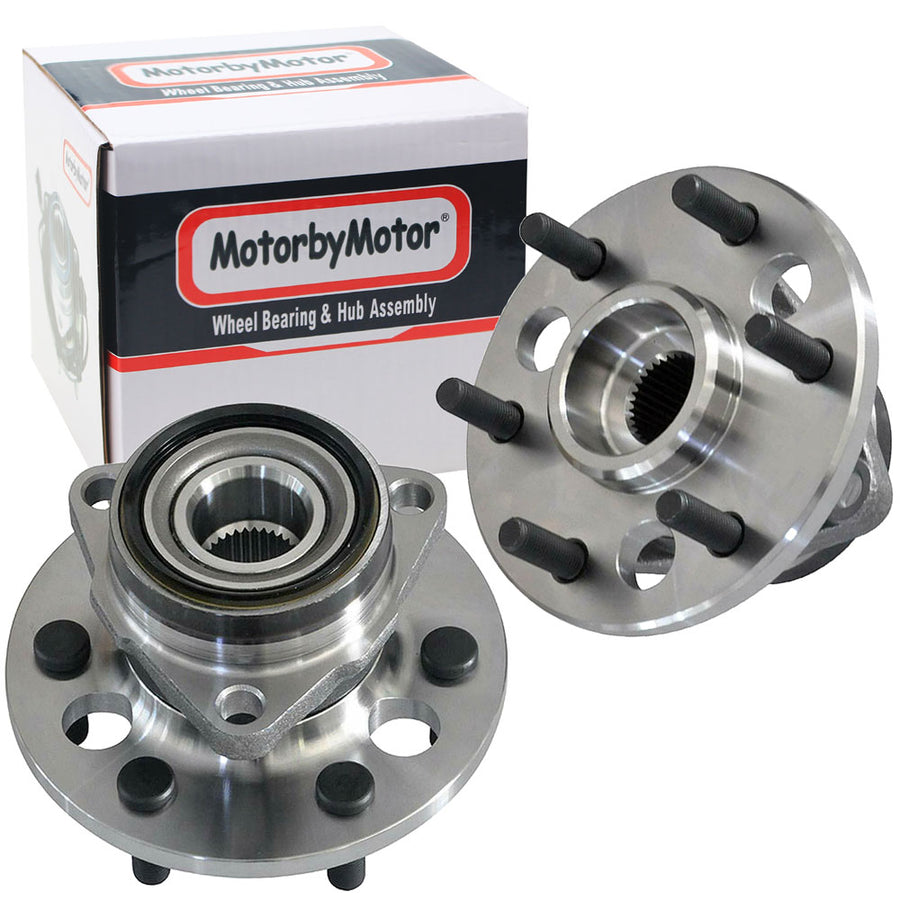 Front Wheel Bearing Fit Chevrolet Blazer K1500 K2500 Pickup, GMC Yukon Wheel Hub w/6 Lugs, 4WD, 515001 (2 Pack)