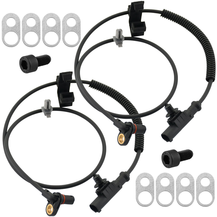 Front Wheel Speed ABS Sensor Fits for Dodge Dakota 2005-2010, Mitsubishi Raider 2006-2008, Ram Dakota 2011-Wheel Speed ABS Assembly-2 Pack