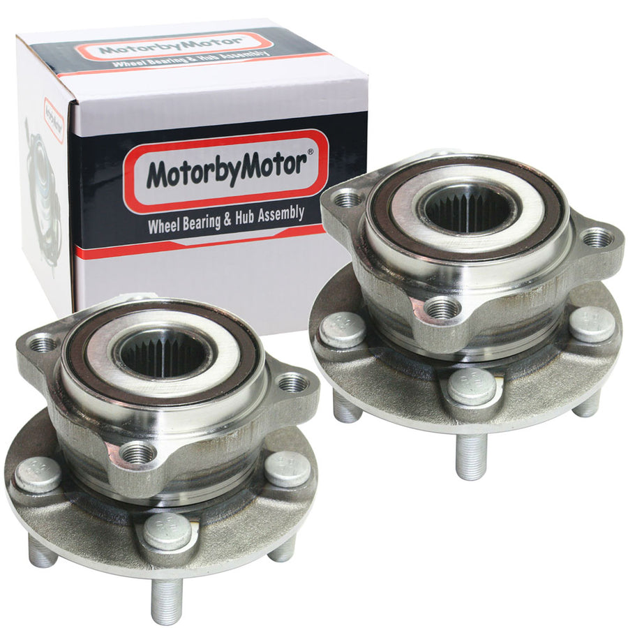 Front Wheel Bearing Fit Subaru Forester Subaru Impreza Subaru Impreza Sport Subaru XV Crosstrek Subaru WRX Wheel Hub, 5 Lugs, w/ABS-513303 (2 Pack)