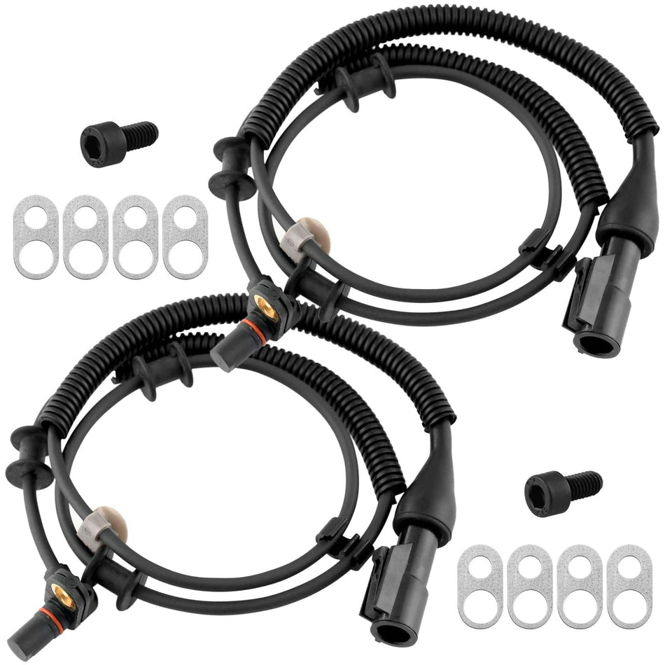 Front Driver Side Wheel Speed ABS Sensor Fits for Ford F-150 2004-2005, Ford F-150 Heritage 2004-Wheel Speed ABS Assembly-2 Pack