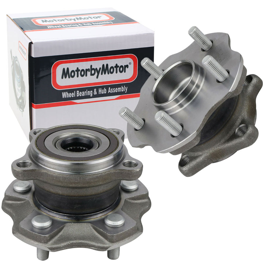 Rear Wheel Bearing Fit Toyota Highlander, Lexus RX35-RX450HL Wheel Hub 5 Lugs,w/ABS AWD, 512365 (2 Pack)