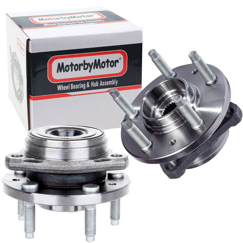 MotorbyMotor 513156 Front Wheel Bearing & Hub Assembly Fits for 1999 2000 2001 2002 2003 Ford Windstar w/5 Lugs - 2 PACK