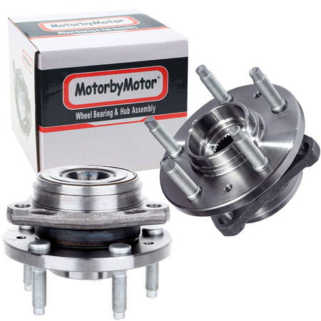 MotorbyMotor 513156 Front Wheel Bearing & Hub Assembly Fits for 1999 2000 2001 2002 2003 Ford Windstar w/5 Lugs - 2 PACK