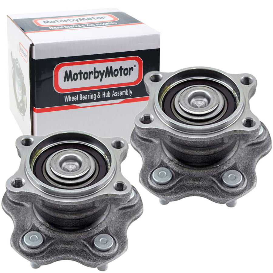 Rear Wheel Bearing & Hub Assembly for Nissan Quest 2004 2005 2006 2007 2008 2009 Wheel Hub w/5 Lugs, w/ABS-512268 - 2 PACK