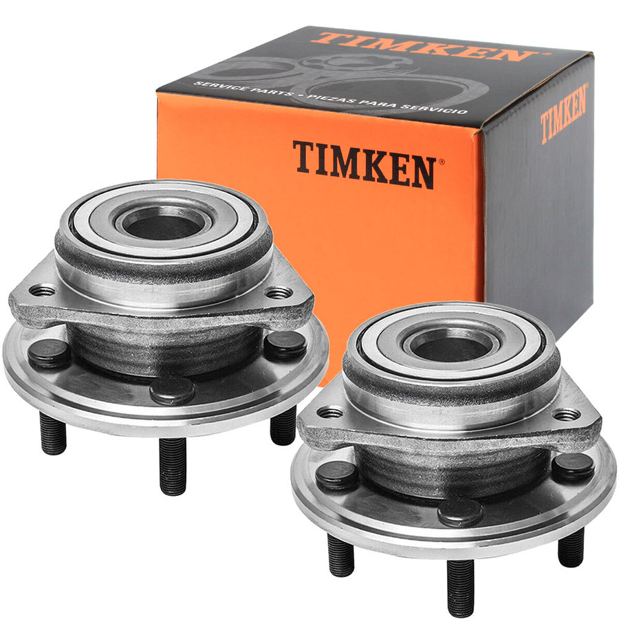 Timken TKHA597449 Front Wheel Bearing hub Assembly for Cherokee Wrangler 5 Lug NEW w/ Cast Rotors (2 pack)