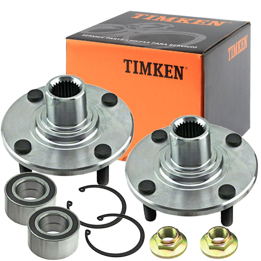 TIMKEN TKHA590263 Front Wheel Bearing For 00-11 Ford Focus 4 Stud (2 PACK)