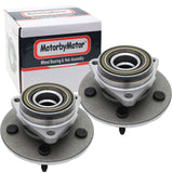 MotorbyMotor 515017 Front Wheel Bearing & Hub Assembly fit for 1997-2000 Ford F-150 Wheel Hub w/5 Lugs (4WD 4x4, 2 Wheel ABS) - 2 PACK