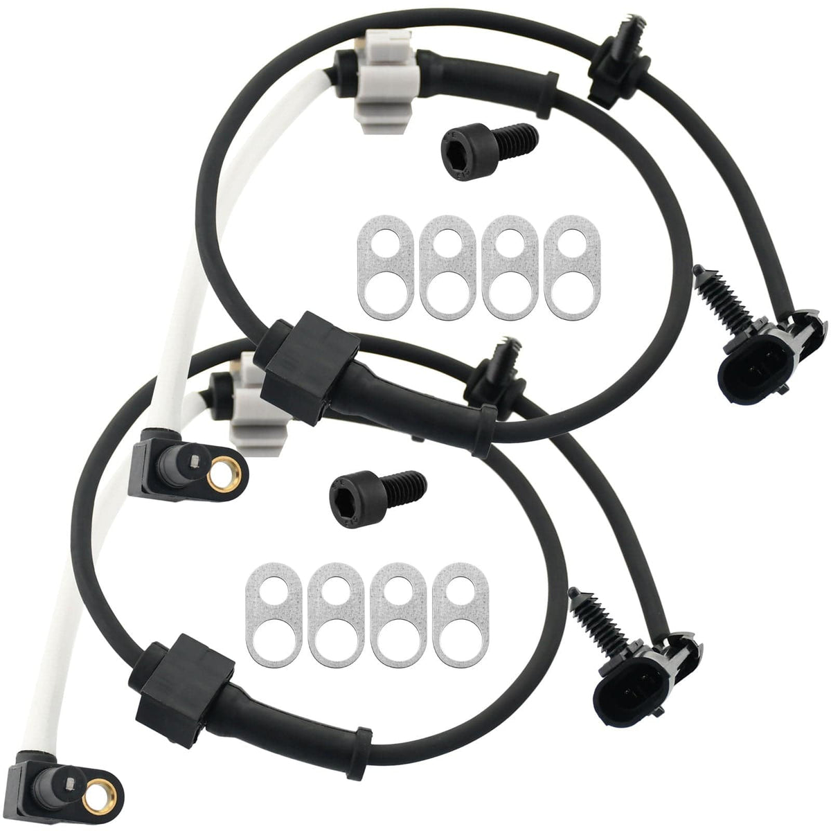 Front Wheel Speed ABS Sensor Fits for Chevrolet K1500 K2500 K3500 Pickup, Chevy K2500 Suburban, GMC K1500 K2500 Pickup K3500, GMC K1500 K2500 Suburban-Wheel Speed ABS Assembly-2 Pack