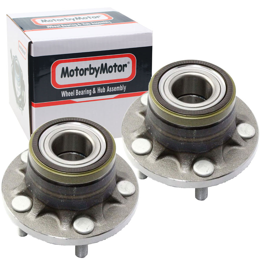 Rear Wheel Bearing & Hub Assembly Fits for 2010 2011 2012 2013 Ford Transit Connect Wheel Hub w/5 Lugs, w/ABS-512439 - 2 PACK