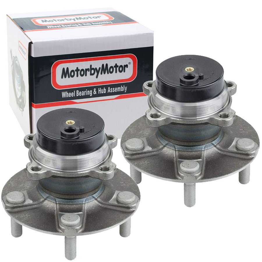 MotorbyMotor 513350 Front Wheel Bearing & Hub Assembly Fits for Mazda MX-5 Miata 2006-2015 Wheel Hub w/5 Lugs - 2 PACK