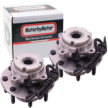 MotorbyMotor 515075 Front Wheel Bearing & Hub Assembly Fits for 1999 Ford F-250 Super Duty, 1999 Ford F-350 Super Duty  Wheel Hub w/8 Lugs [w/ABS 4WD 4x4] - 2 PACK