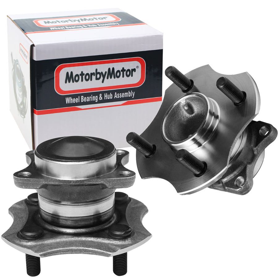 MotorbyMotor 512210 Rear Wheel Bearing Hub Assembly Fits for Toyota Echo 2000-2005 Wheel Hub  w/4 Lugs (2 PACK)