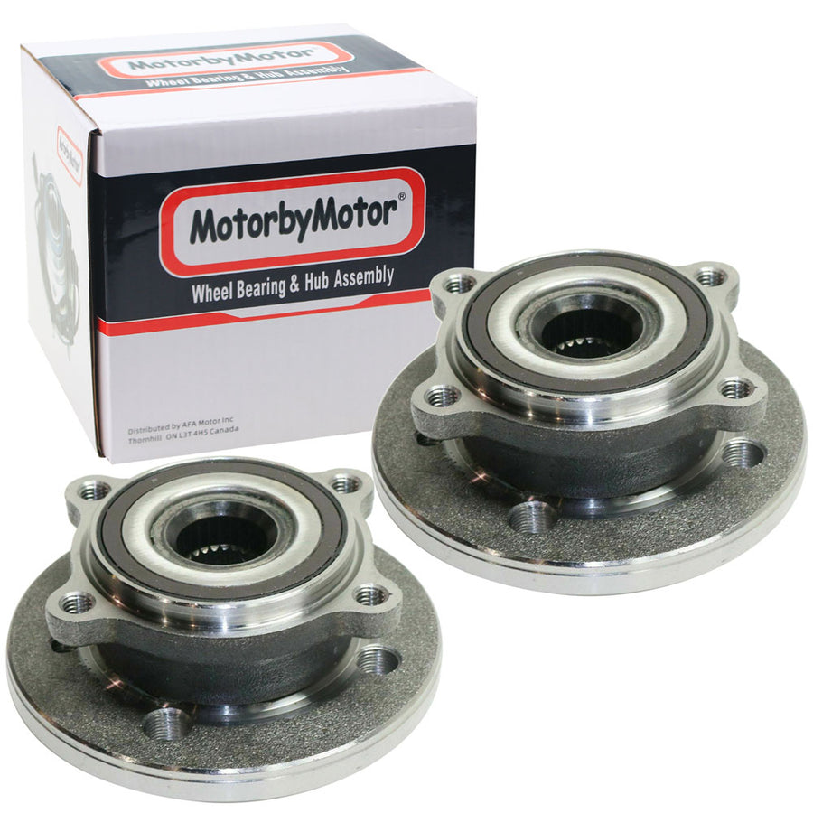 Front Wheel Bearing Fit Mini Cooper 2007-2015 w/5 Lugs Hub Bearing, 2WD FWD, 513309 (2 PACK)