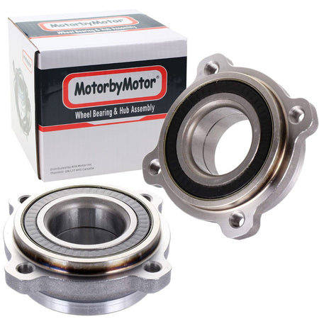 MotorbyMotor 512549 Rear Wheel Bearing & Hub Assembly Fits for BMW X1 2012 2013 2014 2015 Wheel Hub (2 Pack)