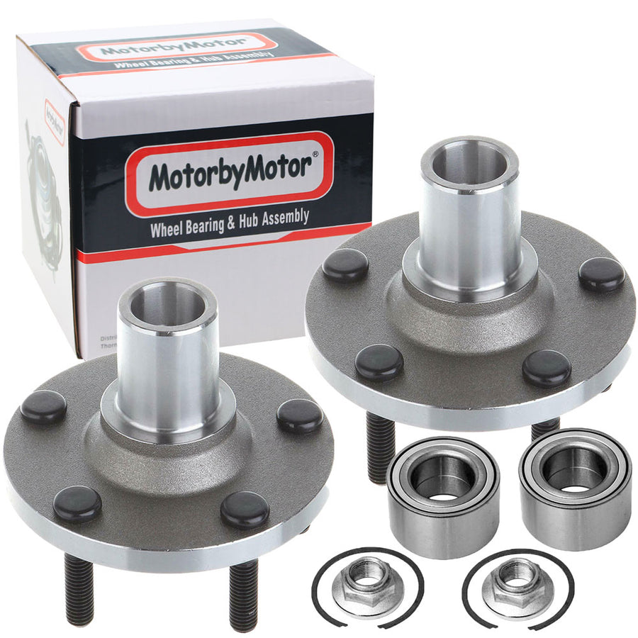 Front Wheel Bearing Fit 2001-2012 Ford Escape, 2001-2011 Mazda Tribute, 2005-2011 Mercury Mariner Hub Bearing, w/5 Lugs, 518515 (2 Pack)