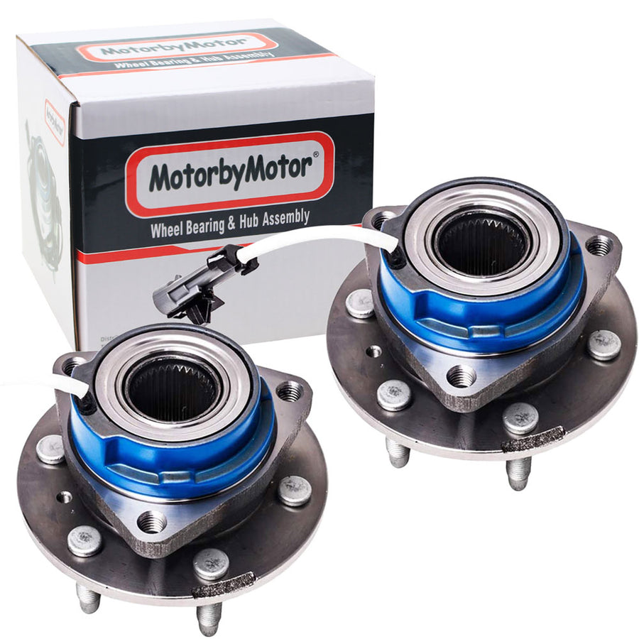 Front Wheel Bearing & Hub Assembly Fits for 2006 2007 Buick Terraza, 06-09 Chevy Uplander, 06-09 Pontiac Montana, 06-07 Saturn Relay Wheel Hub w/6 Lugs, w/ABS-513236 - 2 PACK