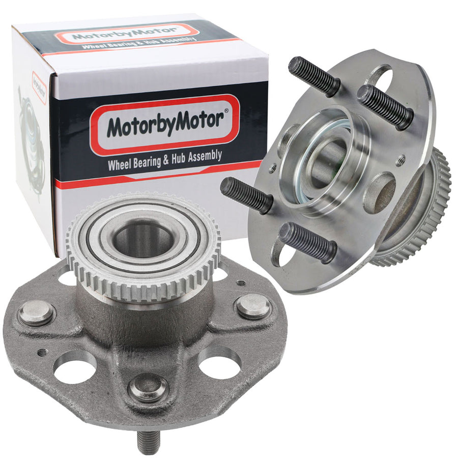 MotorbyMotor Rear Wheel Bearing Fit 1998-2002 Honda Accord Wheel Hub w/ABS 2WD FWD, 4 Lugs, 512178 (2 Pack)