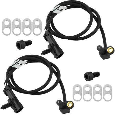 Front Wheel Speed ABS Sensor Fits for Chevrolet Blazer S10 Pickup, GMC Jimmy Sonoma, Isuzu Hombre, Oldsmobile Bravada-Wheel Speed ABS Assembly-2 Pack