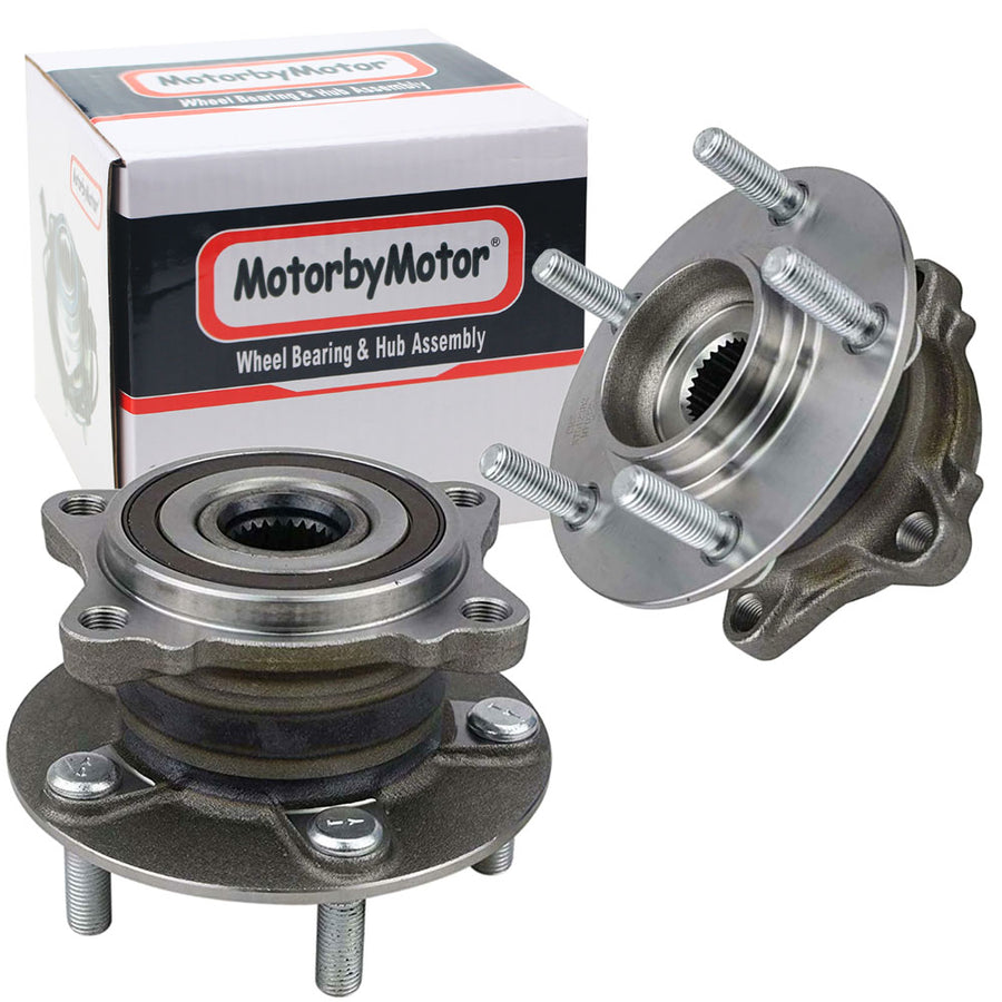 MotorbyMotor Rear Wheel Bearing for Mitsubishi Lancer, Mitsubishi Outlander/Outander Sport Wheel Hub w/5 Lugs, w/ABS 512382  (2 PACK)