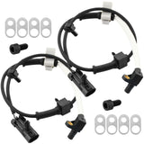 2 Pack Front Wheel Speed ABS Sensor Fits forChevrolet Avalanche Suburban 2500, Silverado 1500 2500, GMC Sierra 1500 2500, Yukon XL-Wheel Speed ABS Assembly