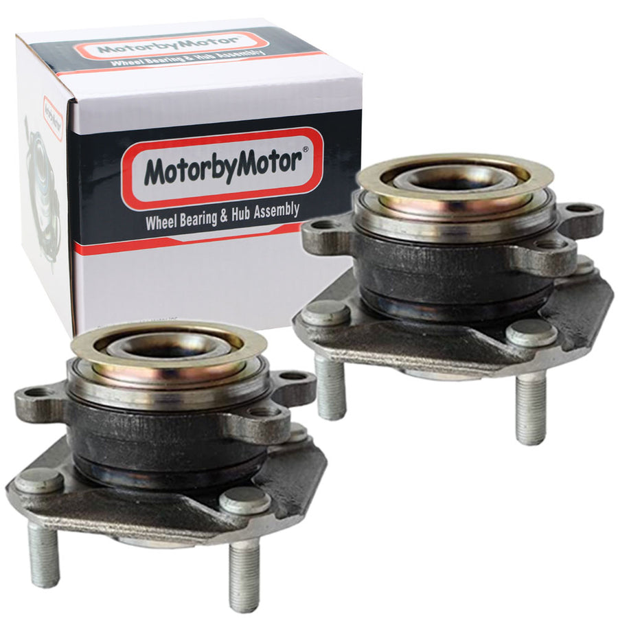 MotorbyMotor Front Wheel Bearing for 2007-2012 Nissan Sentra Wheel Hub w/4 Lugs (Non-ABS)-513299 (2 Pack)