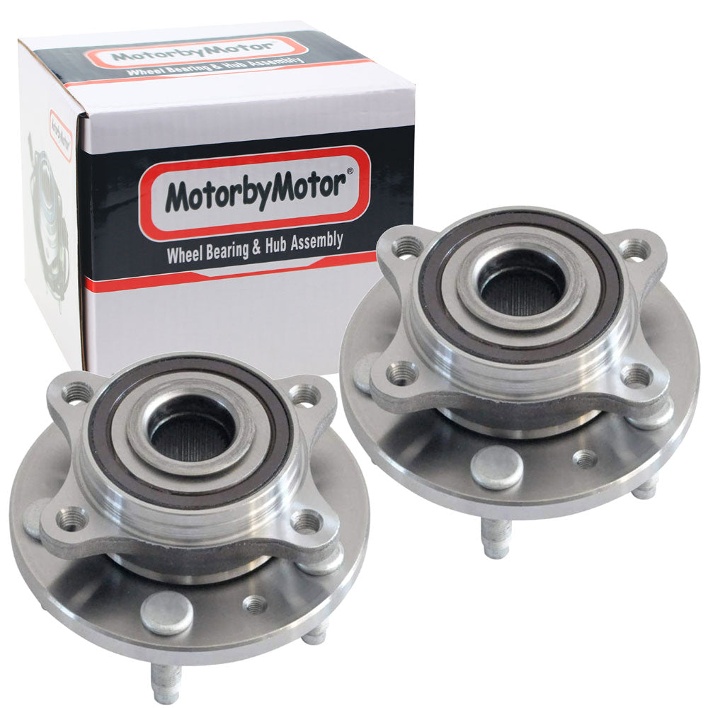 MotorbyMotor 513223 Front Wheel Bearing for Ford Five Hundred/Freestyle/Taurus/Taurus X, Mercury Montego/Sable-w/5 Lugs, w/ABS-2PK