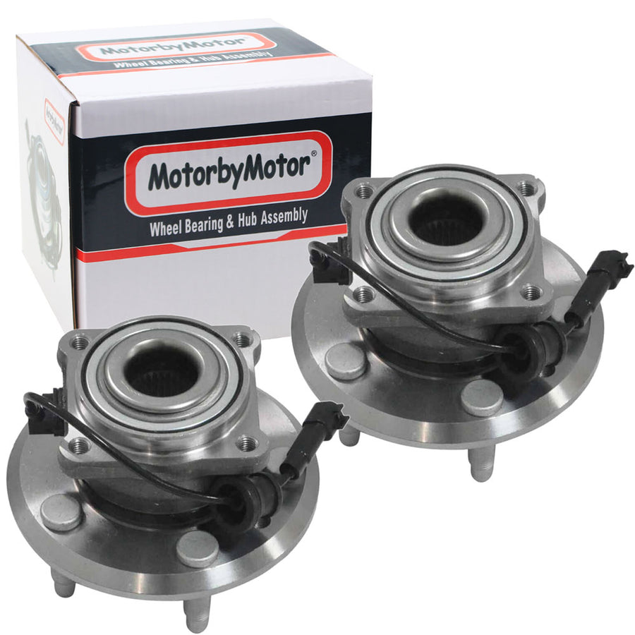 MotorbyMotor Rear Wheel Bearing Fit Chevrolet Equinox, GMC Terrain Wheel Hub w/ABS, 5 Lugs 512440 (2 Pack)