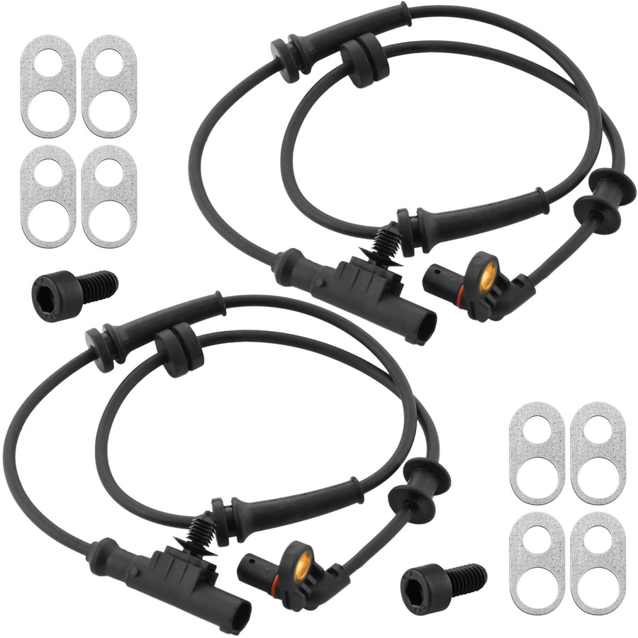 Front Wheel Speed ABS Sensor Fits for Nissan Armada 2012-2015, Nissan Titan 2012-2015-Wheel Speed ABS Assembly-2 Pack