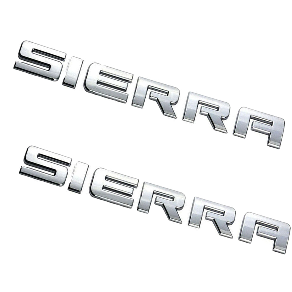 GMC Sierra Emblem Rear Tailgate Badge 3D Letter Nameplate