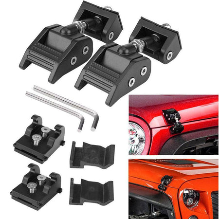 Hood Lock Latch Catch Car Engine Cover Lock for Jeep Wrangler JK JKU 2007-2017
